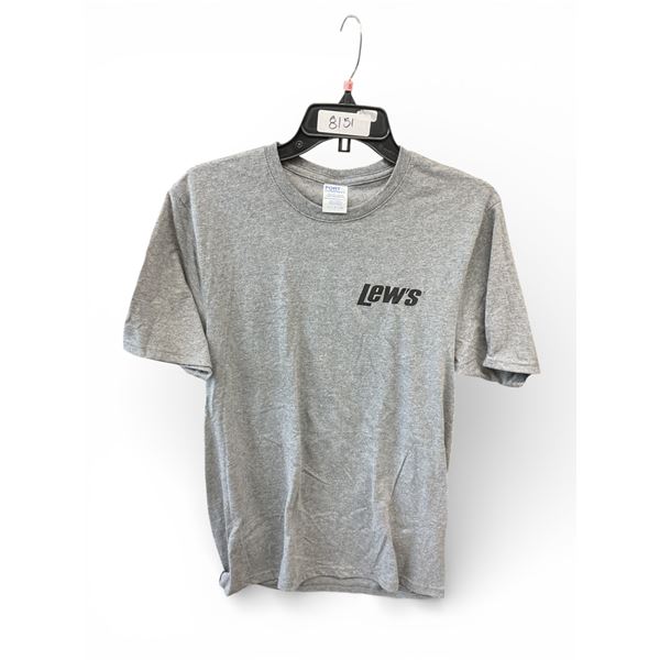 Lew's Fishing T-Shirt, Grey, Size: Small, New