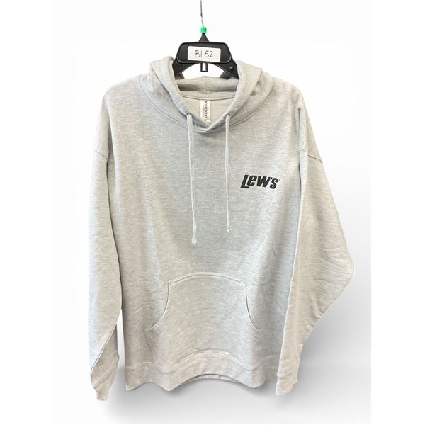 Lew's Fishing Hoodie, Grey, Size: XL, New