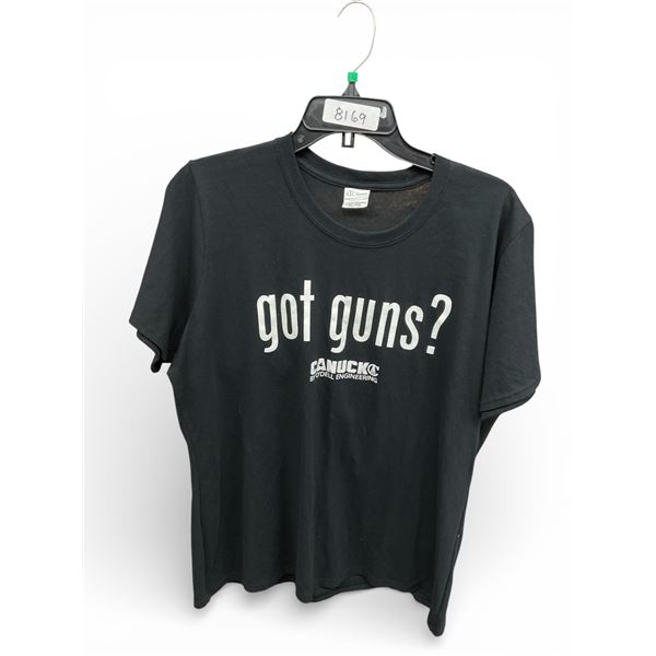 Canuck "Got Guns?" T-Shirt, Size: Large, New