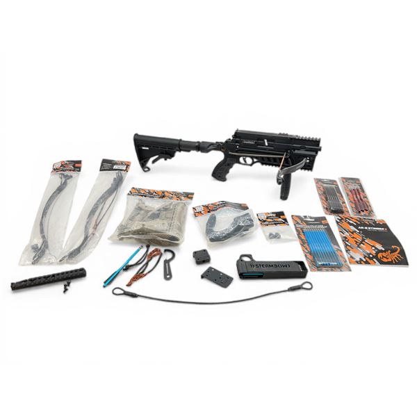 Steambow AR-6 Stinger Crossbow Kit With Extra Stock, Limbs, Reloader And Bolts