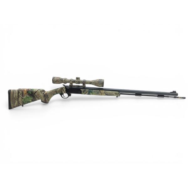 Traditions Pursuit Pro .50 Caliber Single Shot Black Powder Rifle 28"  Barrel Camo W/3-9X40 Scope