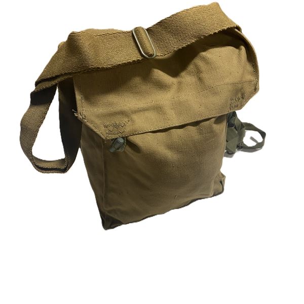 2X CZ HAVERSACK CANVAS Gas Mask SIDE BAG MINI- KHAKI COLOR Used Good Condtion May Have Issue Marking