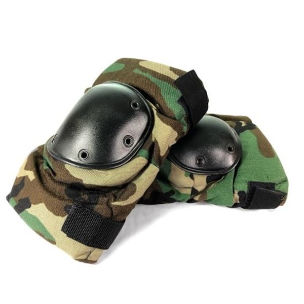 1X Bijan USGI Military IMPROVED Knee Pads Woodland Camo New Condition