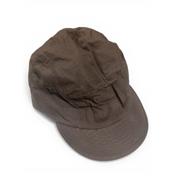6x Military Street Cap Brown Color
