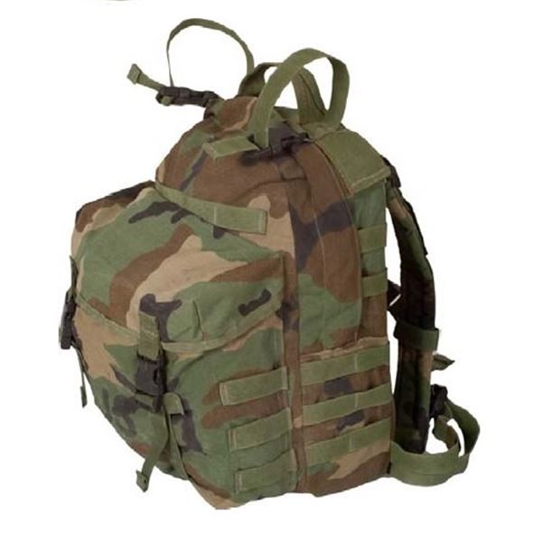 1x US Molle 1 Bag Woodland Camo Used