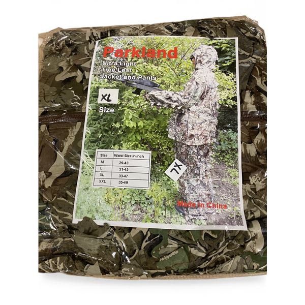 1x Leaf Camo Suit Size Medium