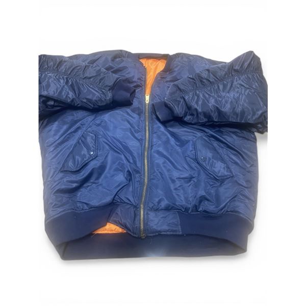 1x Ma1 Bomber Jacket Navy Size XLarge ( big make fits like 2XL )