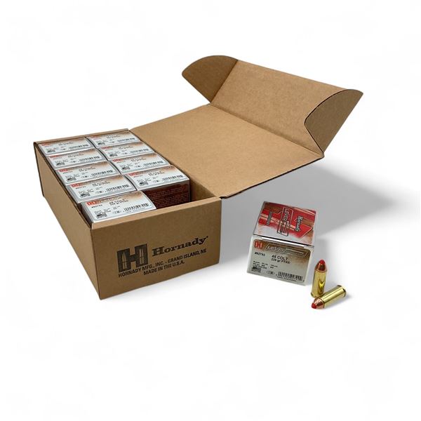Hornady LeveRevolution 45 Colt 225 Grain FTX Ammunition, Case of 200 Rounds