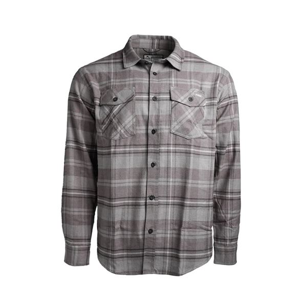 Skre Delta Flannel Top, Grey, Size: Large, New