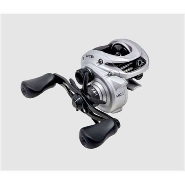 Lew's Accel 7.5:1 Right Hand Baitcast Reel, 4+1 Bearings, 7.5:1 Ratio, 7.2 oz, 15lbs Max Drag, New