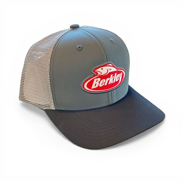 Berkley Fishing Grey Mesh Back Hat, OSFM, New
