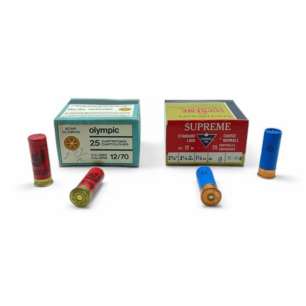 Olympic and Canadian Tire Mastercraft Supreme 12 Ga, 2-3/4" Ammunition, 49 Rounds