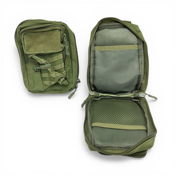 Zip-Up Molle Utility Pouches X 2 Qty