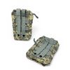 Image 2 : Camo Zip-Up Molle Pouches X 2 Qty