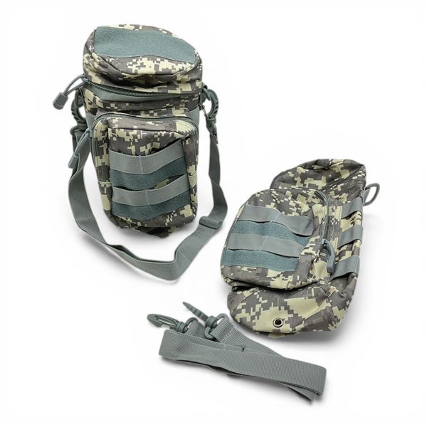 ACU Camo Molle Canteen Pouches X 2 Qty