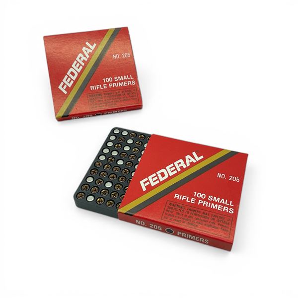 Federal #205 Small Rifle Primers, 200 Qty
