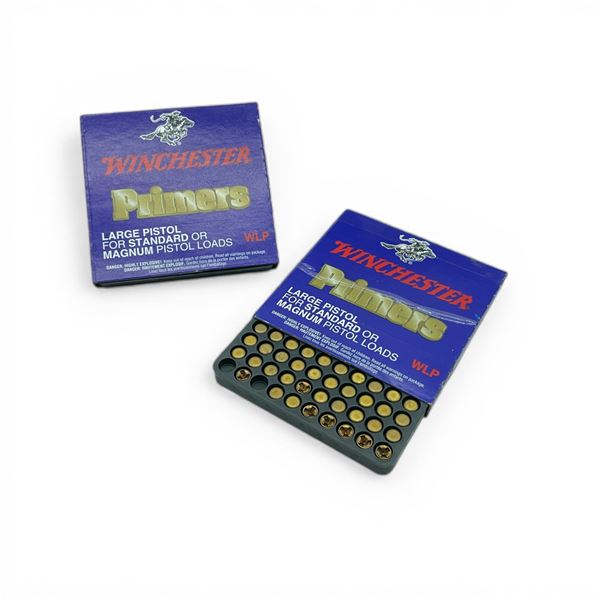 Winchester WLP Large Pistol Primers for Standard or Magnum Pistol Loads, Approximately 198 Qty