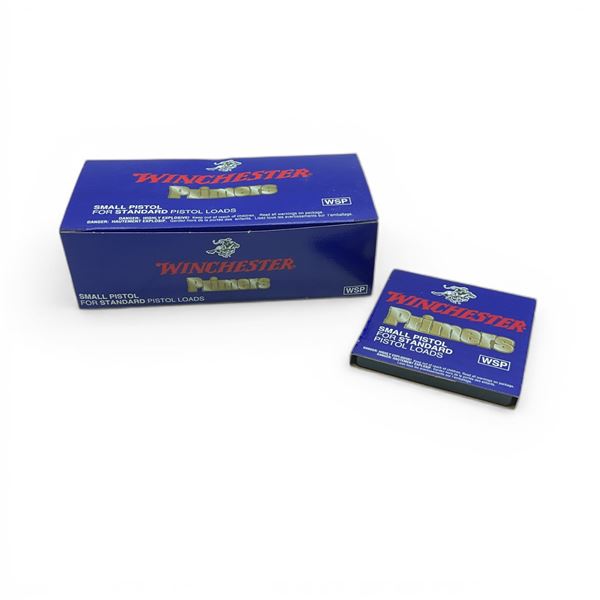 Winchester WSP Small Pistol Primers for Standard Pistol Loads, 1000 Qty