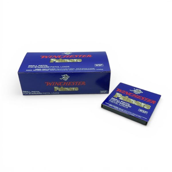 Winchester WSP Small Pistol Primers for Standard Pistol Loads, 1000 Qty