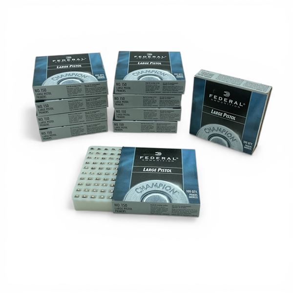 Federal #150 Large Pistol Primers, Approximately 996 Qty