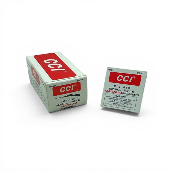 CCI #450 Small Rifle Magnum Primers, 1000 Qty