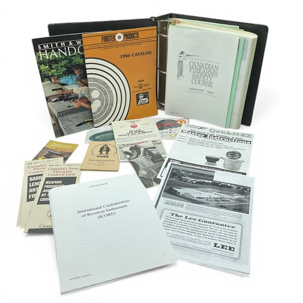 Assorted Firearm and Reloading Publications and Canadian Firearm Safety Course Instructors Guide