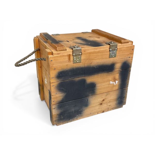 Wooden Crate, 20" x 14" x 18.5"