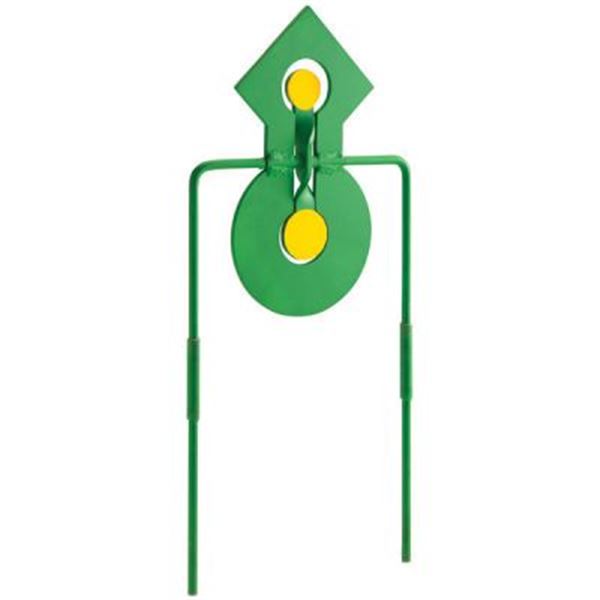 Champion Range and Target 22 Double Reaction Metal Spinner Target in Radiation Green, New