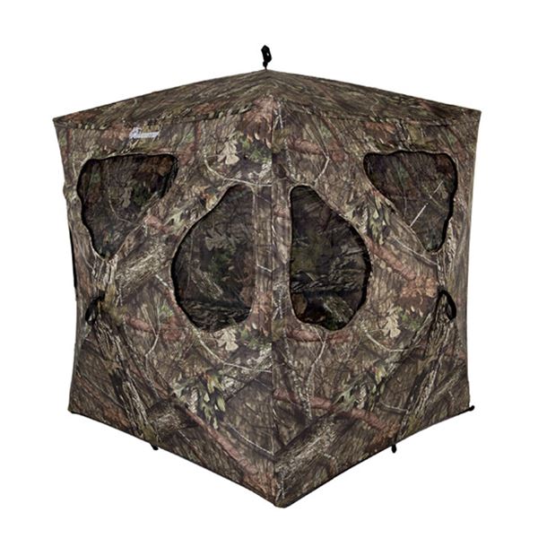 Ameristep Silent Brickhouse Hub-Style Ground Blind in Mossy Oak Break Up Camo, New