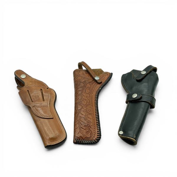 Assorted Leather Belt Holsters X 3 Qty