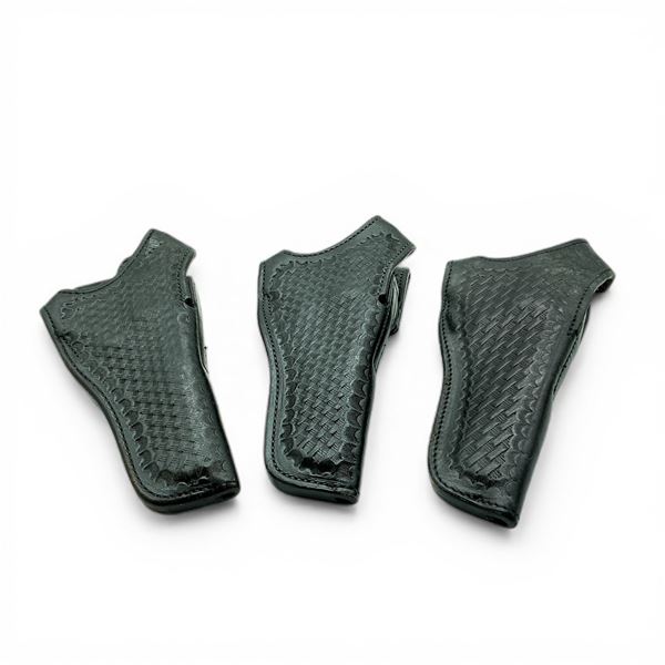 Assorted Leather Belt Holsters, Approximately 9.5" Long X 3 Qty