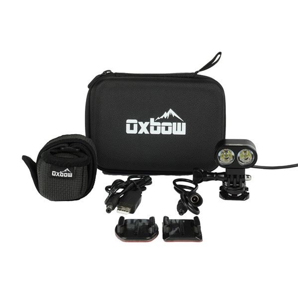 Oxbow Go Pro Compatible Voyager Helmet Light Kit, New