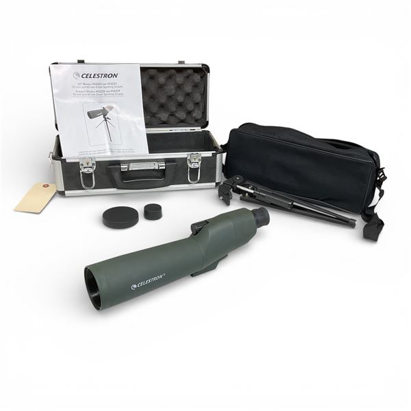 Celestron 20 - 60X Zoom Spotting Scope with Tripod, Has Case and Strap