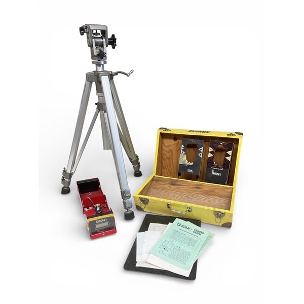 Chronograph in Case and Velbori Telescopic Tripod