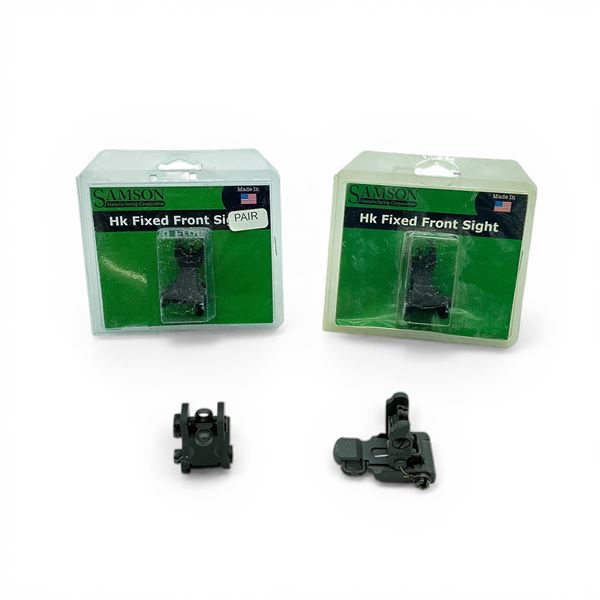 Samson HK Fixed front Sights X 2 Qty, Fixed Rear Sight and A.R.M.S Flip-Up Rear Sight