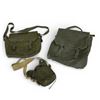 Image 1 : Military Shoulder Bags X 2 and Smaller Canvas Bag