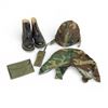 Image 1 : Boulet Boots, Size 9 W, Helmet, Helmet Cover and Pouches