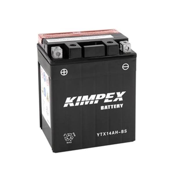 Kimpex Battery Maintenance Free AGM High Performance YTX14AH-BS, New.