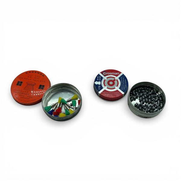 Crosman 22 Cal Pellets, Approx 60 Qty and .177 Cal Air Rifle Darts, 13 Qty