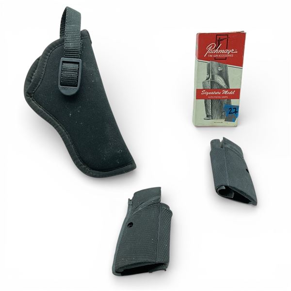 Uncle Mike's Nylon Holster, Size 2 and Pachmayr Grips for Browning Hi Power Pistol X 2 Qty