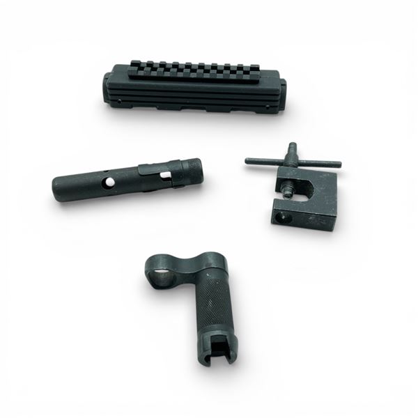 Assorted SKS Parts Including Handguard, Front Sight Tool, Bayonet Holder