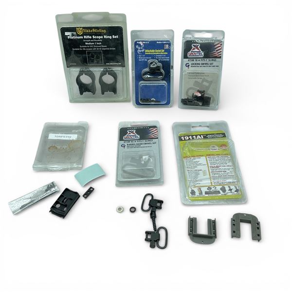 Assorted Sling Swivels, Rings (Medium, 1") and 1911 AI Aligning Insert