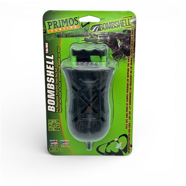 Primos Bombshell Gun Mountable Push/ Pull Style Hen Call, New