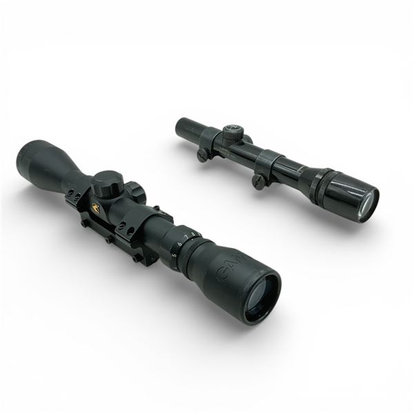 Gamo Sporter 3-9x40mm Scope on Mount and Bushnell Scope Chief IV 2.75x Scope On Rings