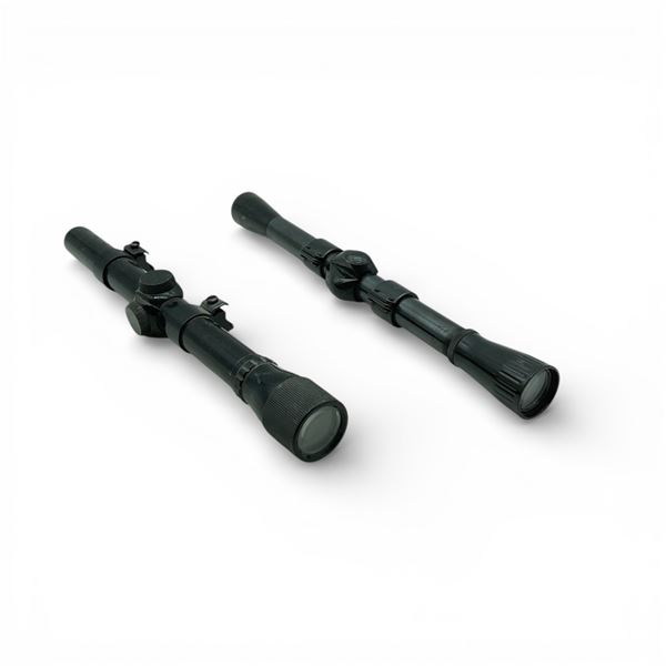 Weaver C4 Scope on Mount and Weaver D4 Scope on Rings