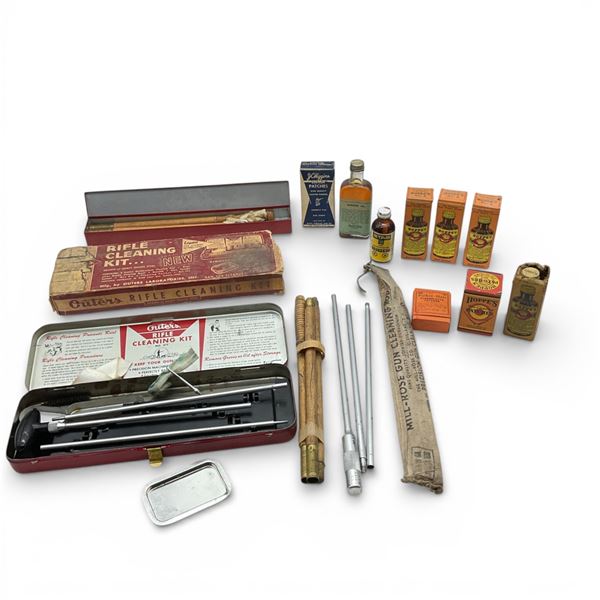 Assorted Firearm Cleaning Supplies