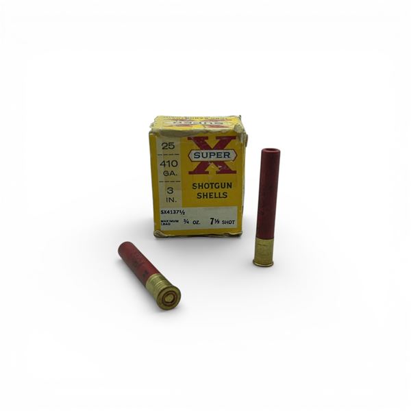 Winchester Super X .410 Ga, 3", 3/4 oz, #7.5 Shot Ammunition, 18 Rounds