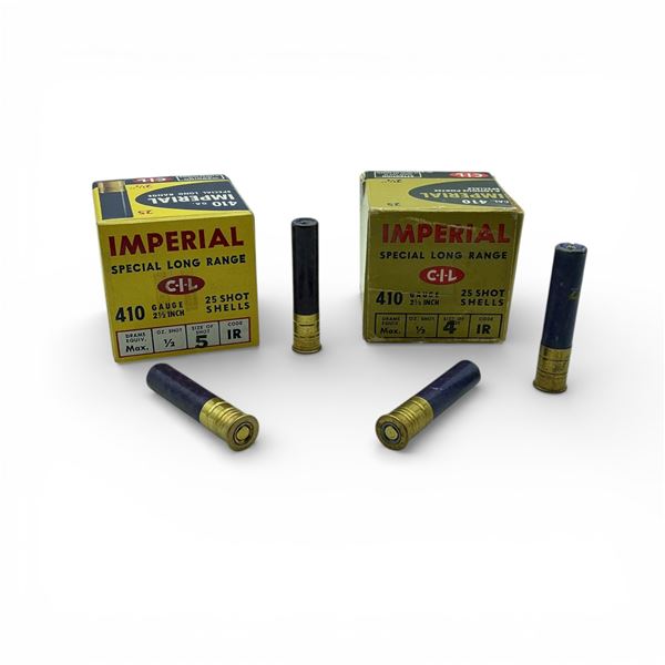 Imperial Special Long Range 410 Bore 2 1/2" #4 and #5 Ammunition, Approx 42 Rounds