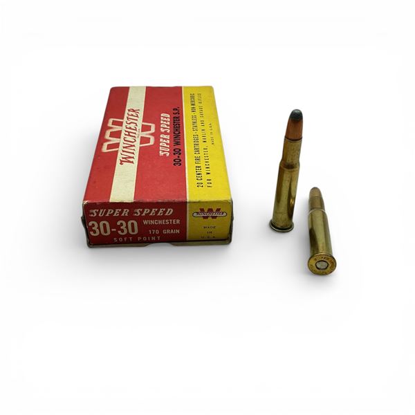 Winchester Super Speed 30-30 Win 170 Grain Ammunition, 20 Rounds