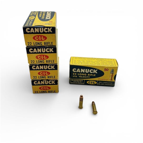 Canuck CIL 22 LR Standard Velocity Ammunition, Approx 235 Rounds